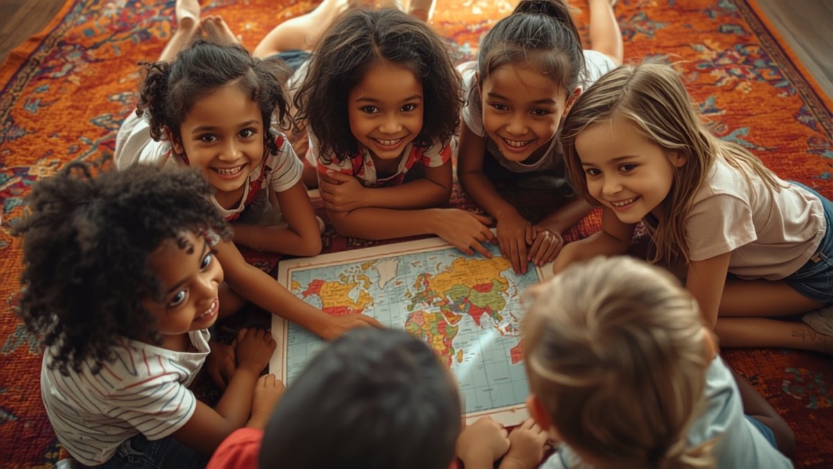 Kids learning Social Sciences